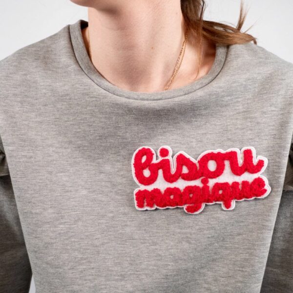 Écusson thermocollant ikatee® - Grand format - Bisou magique