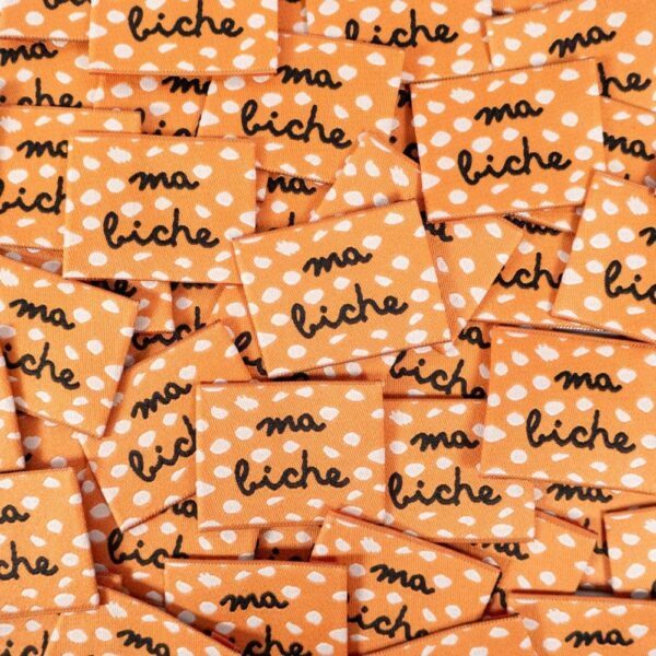 Étiquettes tissées ©ikatee - Assortiment "Sweetie" - x5 – Image 2