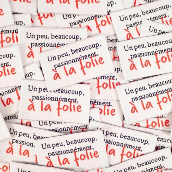 Étiquettes tissées ©ikatee - Assortiment "Sweetie" - x5 – Image 3