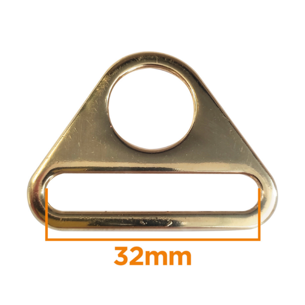 Anneau triangulaire pour sangle 32mm  - 3 coloris