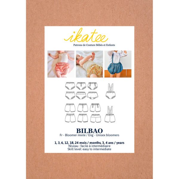 IKATEE - Pochette patron de couture Bloomer Bilbao 1M-4A