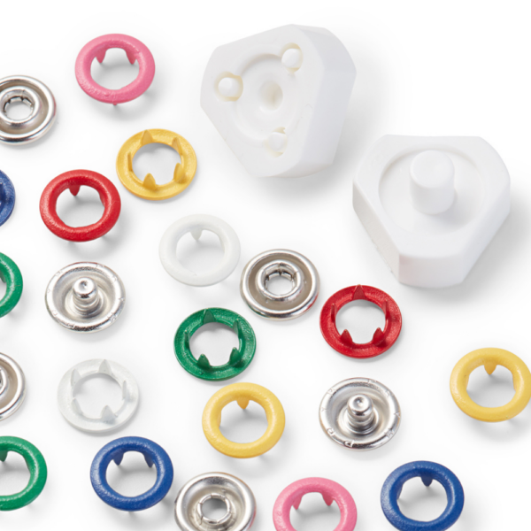 Boutons pression Jersey laiton 8mm LOVE – Image 3