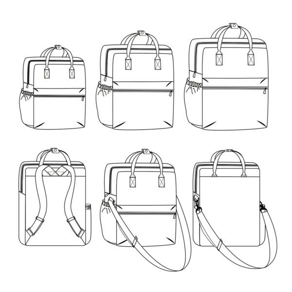 IKATEE - Patron sac à dos et sacoche EUGÈNE pochette – Image 2