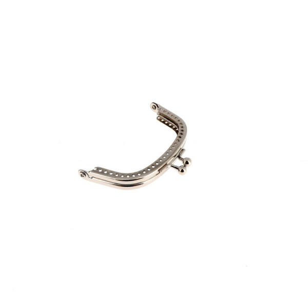 Fermoir métallique pour customisation de porte-monnaie (80mm Arrondi bronze) – Image 2