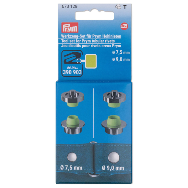 Jeu d'outils pour rivet tubulaires 7,5 + 9mm - Prym