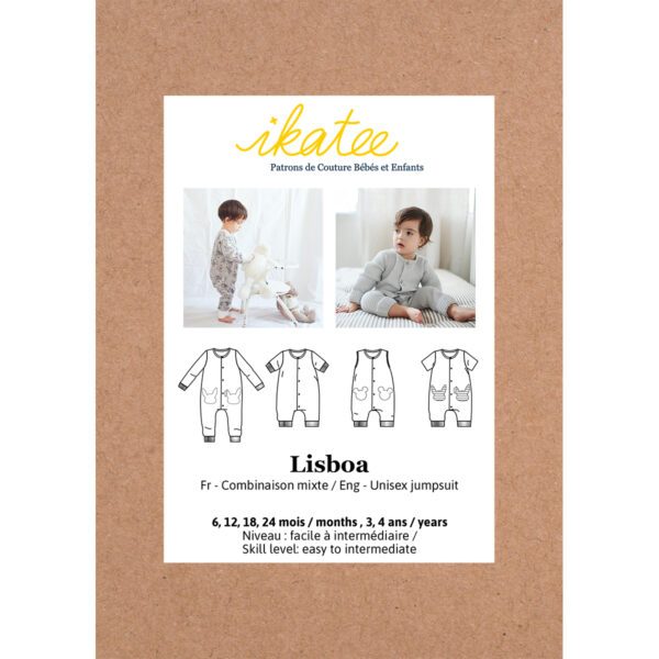 IKATEE - Patron combinaison pyjama bébé LISBOA