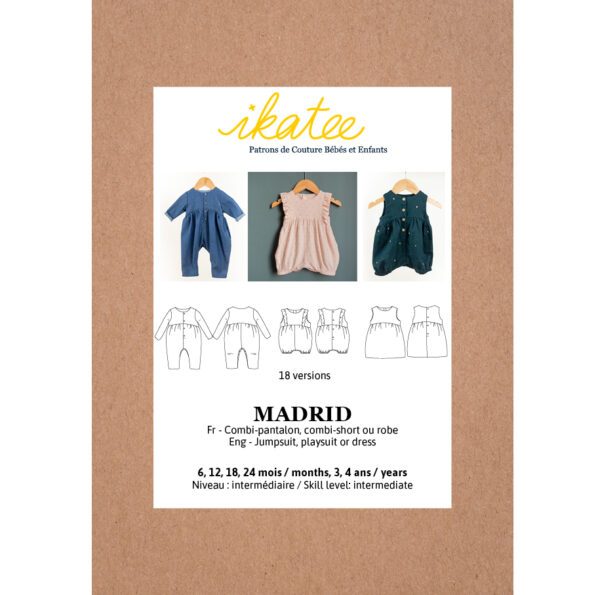 IKATEE - Pochette patron de couture MADRID Combi 6M-4A