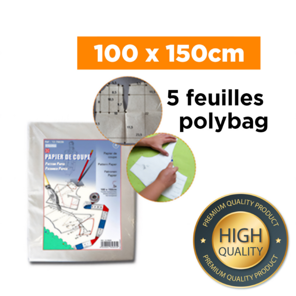 Papier coupe paquet 5 feuilles