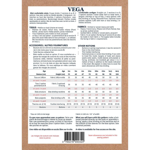 IKATEE - Patron gilet et veste bébé VEGA pochette – Image 3