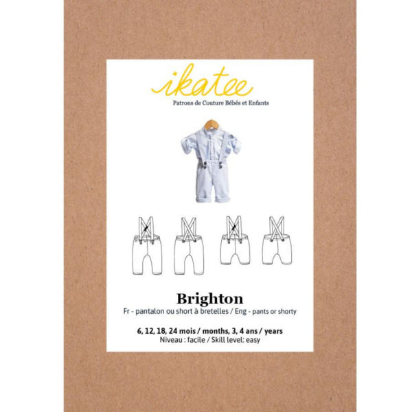 IKATEE - Patron pantalon et short bébé BRIGHTON  pochette