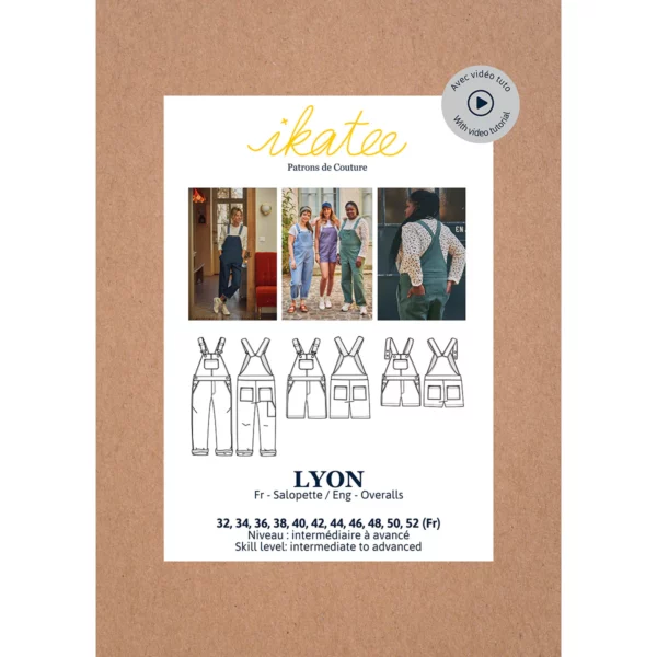 IKATEE - Patron salopette femme LYON pochette