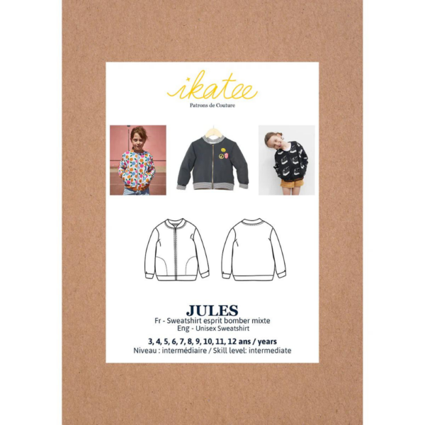IKATEE - Patron sweat et bomber enfant JULES pochette
