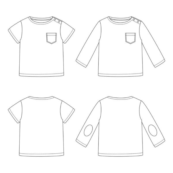 IKATEE - Patron t-shirt marinière bébé CAPECOD – Image 2