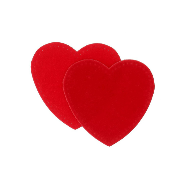 RENFORTS "COEURS" THERMO 10.5x10cm-ROUGE x2