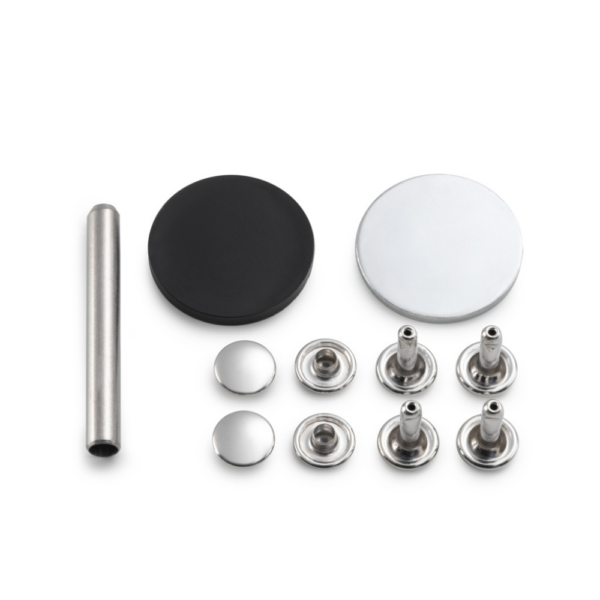 Rivets tubulaires argent 9mm – Image 2