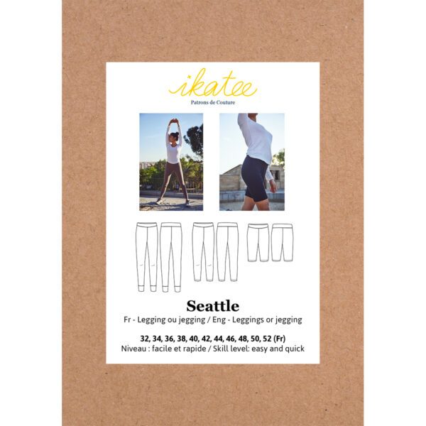 IKATEE - Pochette patrons de couture Femme SEATTLE Legging Jegging 32-52