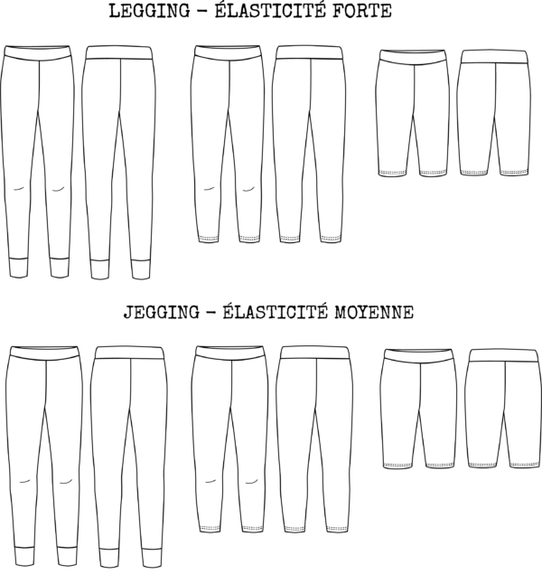 IKATEE - Pochette patron de couture Enfant  SEATTLE kids Legging Jegging 3-12 – Image 2