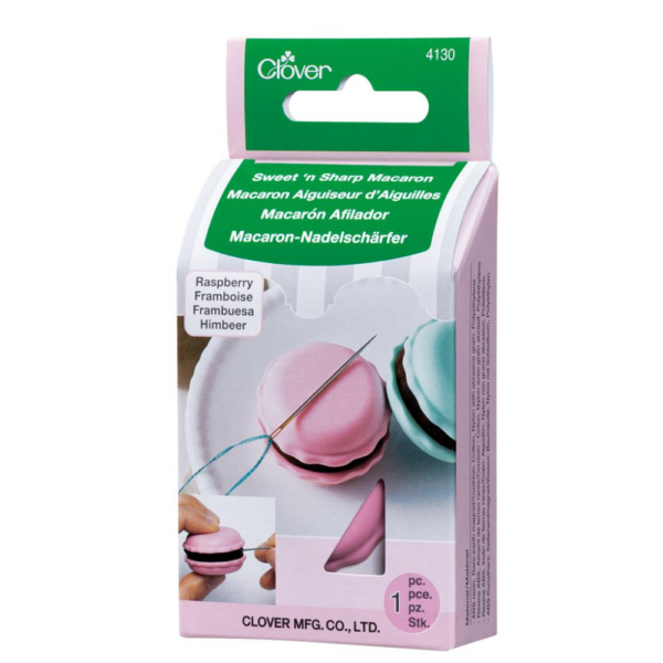 macaron aiguiseur d'aiguilles Framboise CLOVERCLOVER