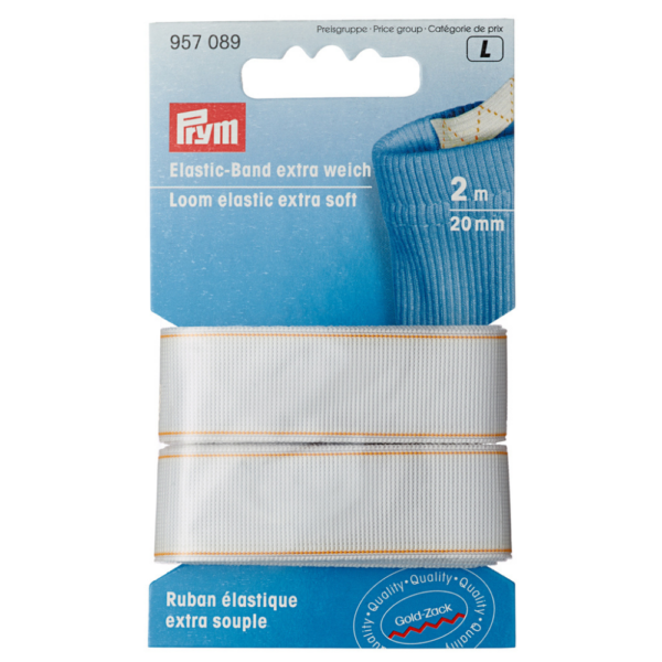Ruban elastique extra souple 20mm (2m) Prym