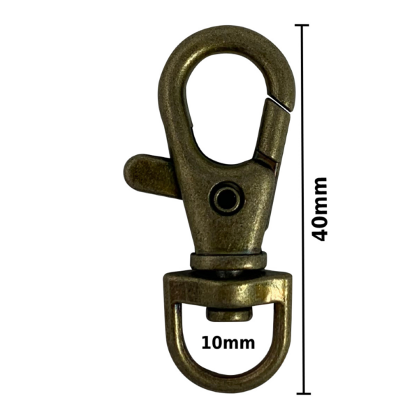 Mousqueton mini 40 mm x 10 mm – Image 2