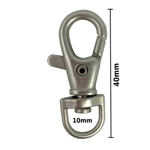 Mousqueton mini 40 mm x 10 mm