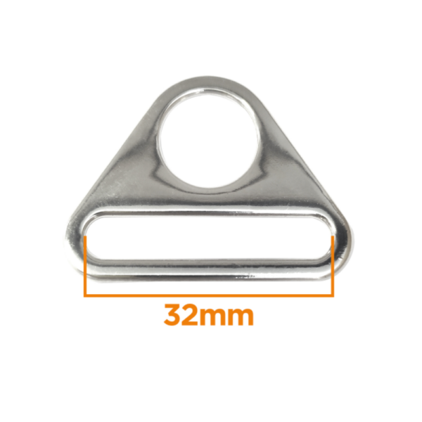 Anneau triangulaire pour sangle 32mm  - 3 coloris – Image 2
