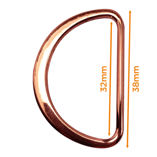 Demi anneau plat - 32mm - 4 coloris – Image 3
