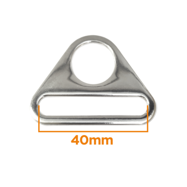 Anneau triangulaire pour sangle 40mm  - 2 coloris – Image 2