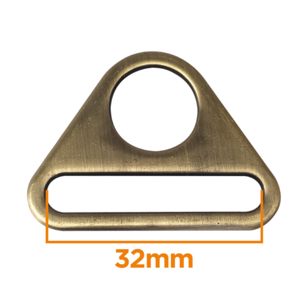 Anneau triangulaire pour sangle 32mm  - 3 coloris – Image 3