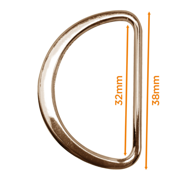 Demi anneau plat - 32mm - 4 coloris – Image 4